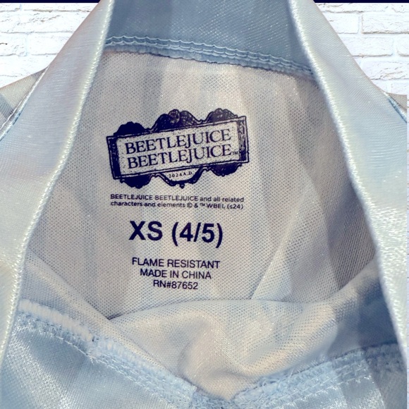 NWT Beetlejuice Astrid Dress-up nightgown blue size XS 4 / 5 - Picture 7 of 7